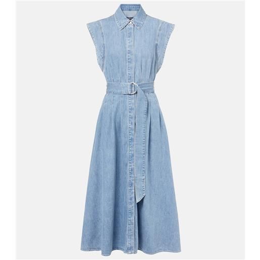 Veronica Beard abito midi fuller di jeans