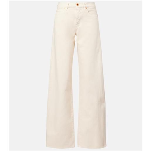 Slvrlake jeans a gamba larga mica a vita media