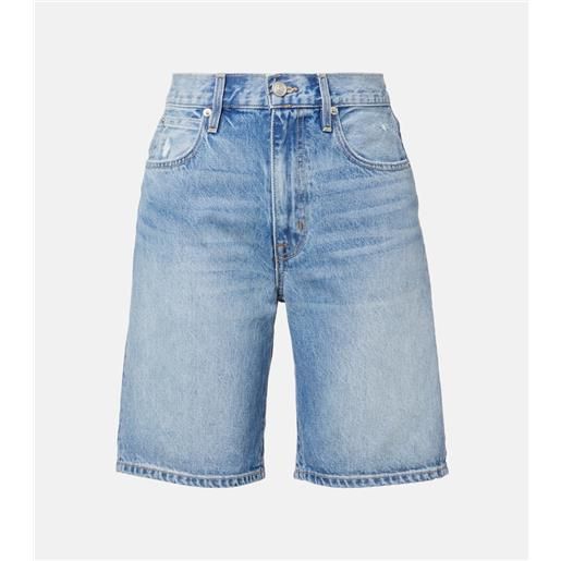 Slvrlake bermuda di jeans a vita alta