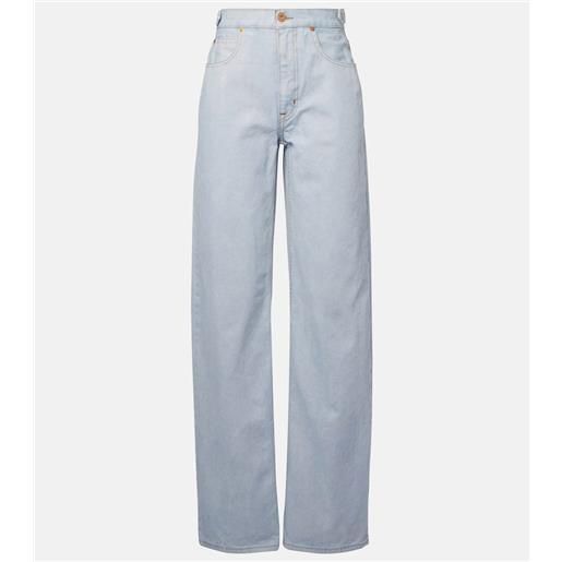 Slvrlake jeans cassie a gamba larga e vita media