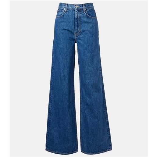 Slvrlake jeans eva a vita alta e gamba larga
