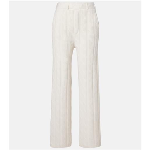 Lisa Yang pantaloni ebba in cashmere a vita bassa