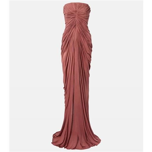 Rick Owens abito lungo radiance in cotone