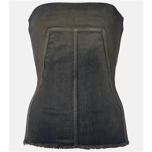 Rick Owens corsetto di jeans
