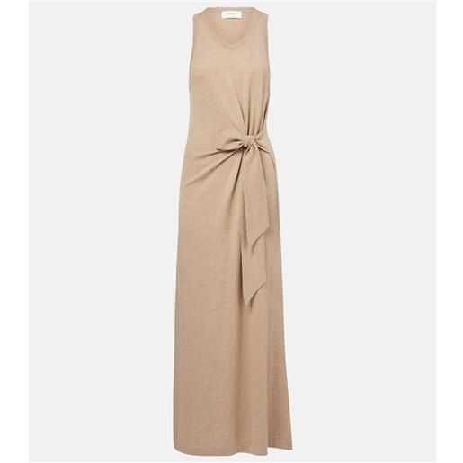 Lisa Yang abito lungo angeline in cotone e cashmere