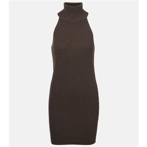 Lisa Yang miniabito lisa a collo alto in cashmere