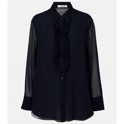 Dorothee Schumacher blusa sheer dreams in chiffon di seta