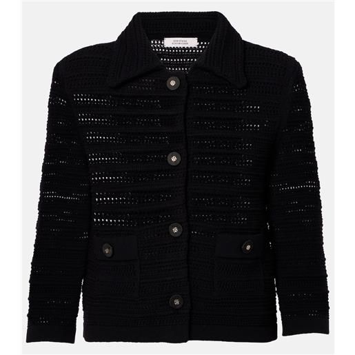 Dorothee Schumacher cardigan precise pointelle in misto cotone