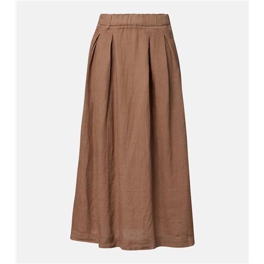 Velvet gonna lunga linda in lino