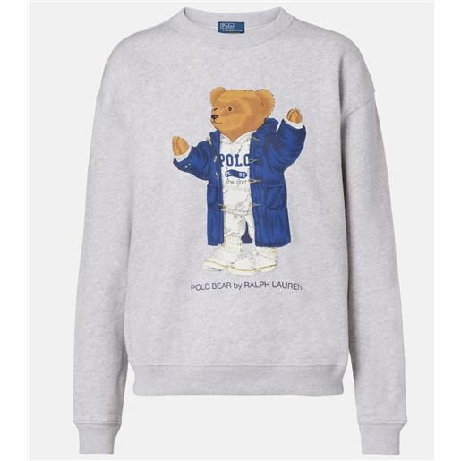 Polo Ralph Lauren felpa polo bear in pile di misto cotone
