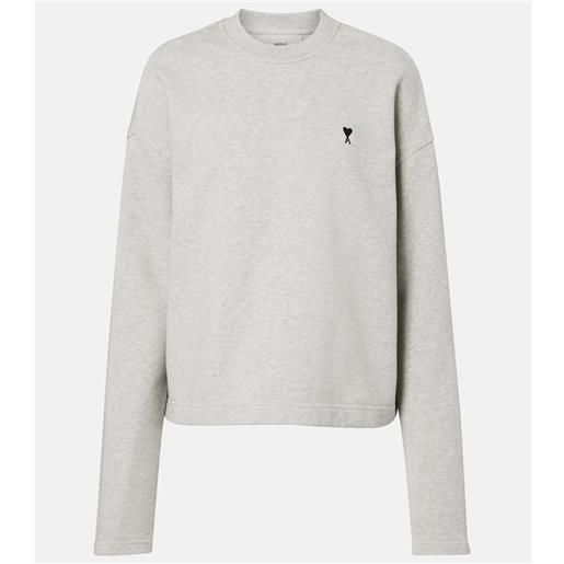 Ami Paris felpa ami de cåur in cotone