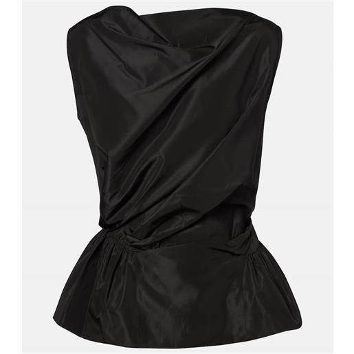 Simone Rocha top in taffetã drappeggiato