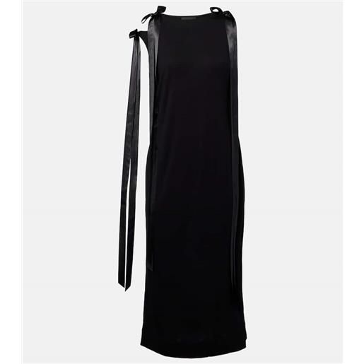 Simone Rocha abito midi in jersey con fiocco