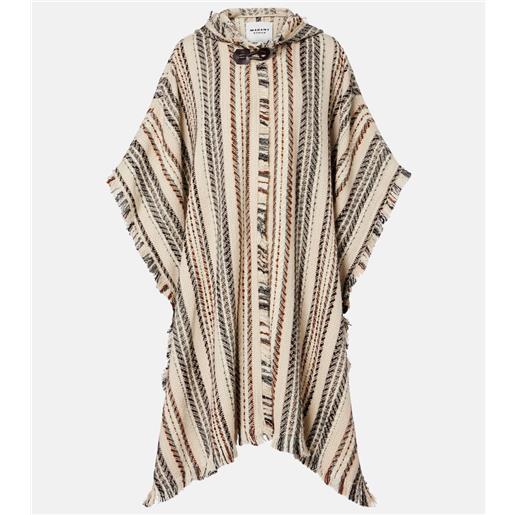Marant Etoile poncho iseline a righe