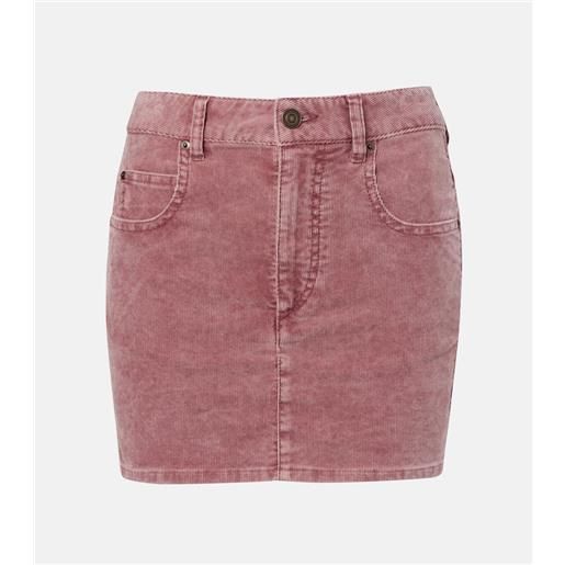 Marant Etoile minigonna olinda in velluto a coste di cotone