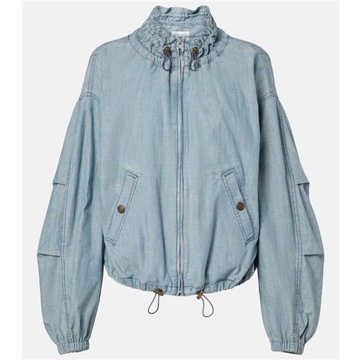 Marant Etoile bomber plume in chambray