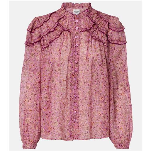 Marant Etoile blusa christa in cotone con stampa