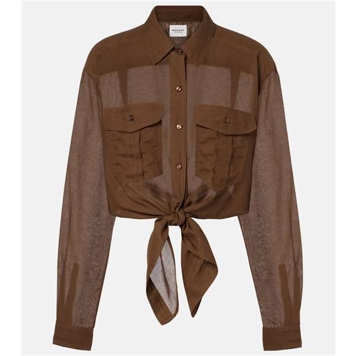 Marant Etoile camicia nath in misto cotone