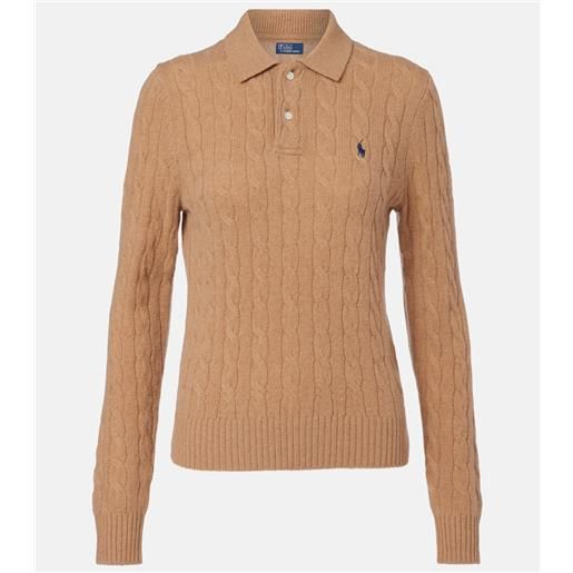 Polo Ralph Lauren polo in lana e cashmere a trecce