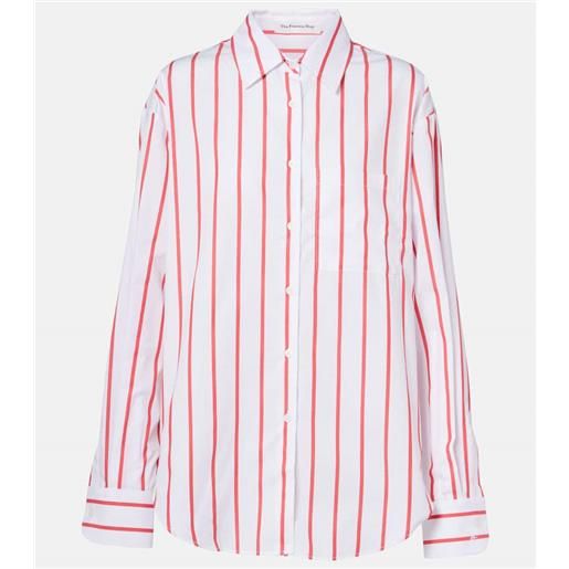 The Frankie Shop camicia lui in popeline di cotone a righe