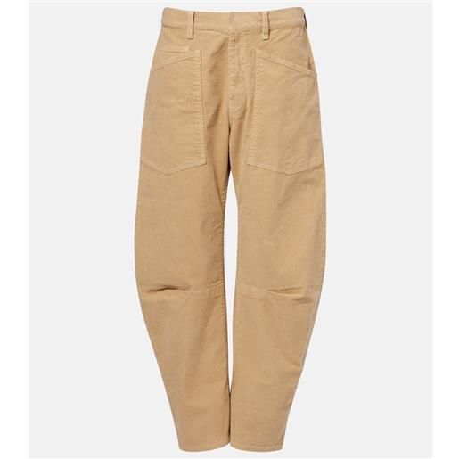 Nili Lotan pantaloni shon in velluto a coste