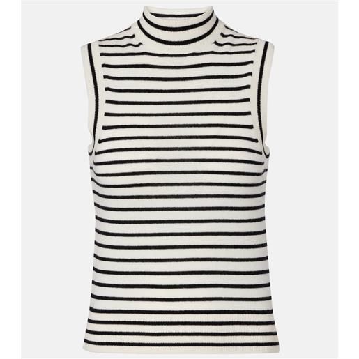 Nili Lotan dolcevita masha in cashmere a righe