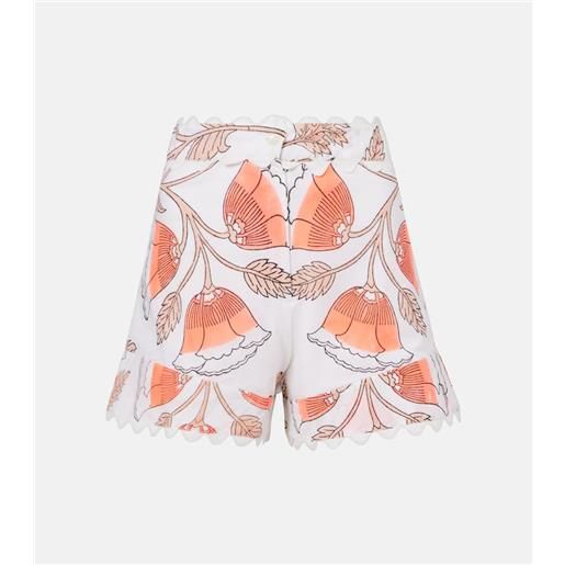Juliet Dunn shorts in cotone con stampa floreale