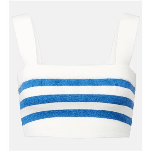 Posse top cropped ari a righe