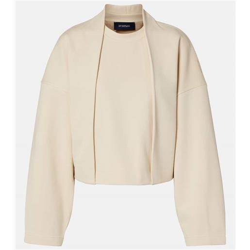 Sportmax felpa minnie in jersey di misto cotone