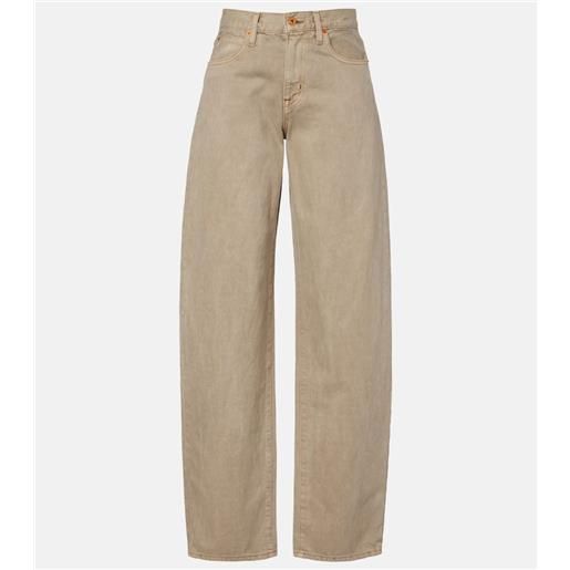 Slvrlake jeans tess a gamba larga e vita alta