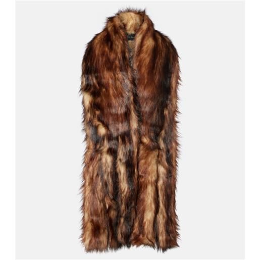 Simone Rocha sciarpa in pelliccia sintetica