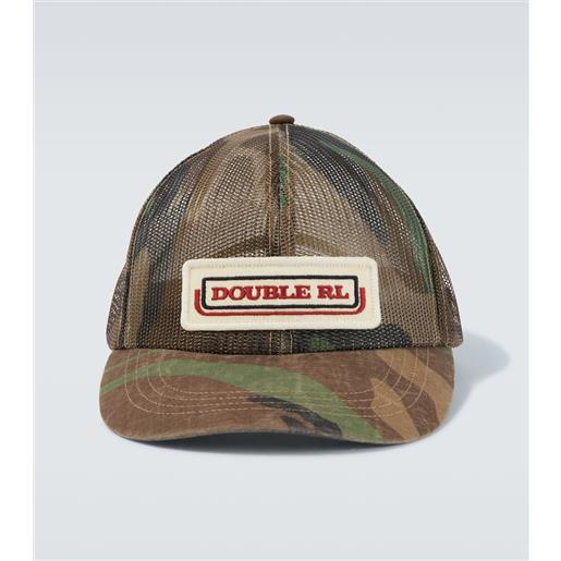 RRL cappello da baseball con logo camouflage