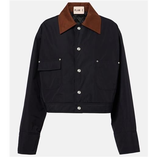 Plan C giacca cropped in twill