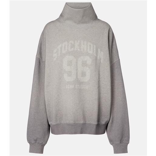 Acne Studios felpa in jersey di cotone con logo