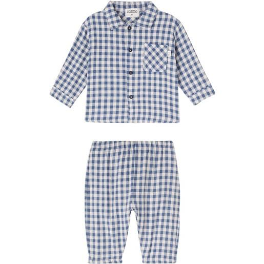Cozmo baby - camicia e pantaloni in flanella di cotone a quadretti