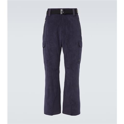 Bogner pantaloni da sci corbin in maglia a coste con cintura