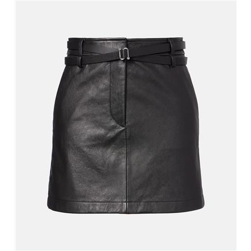 Sportmax minigonna patto in pelle