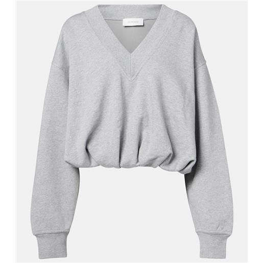 Sportmax felpa colleg in jersey di misto cotone