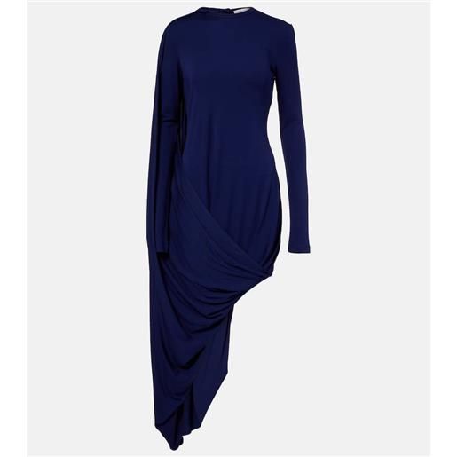Sportmax abito lungo ariete 1234 in jersey drappeggiato