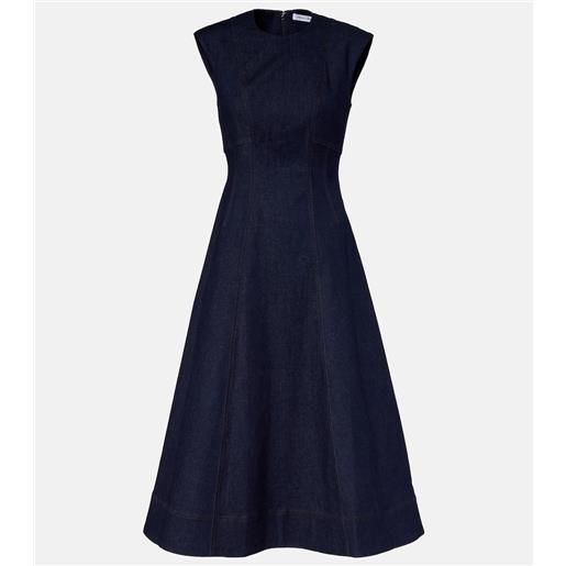 Veronica Beard abito midi di jeans dulce