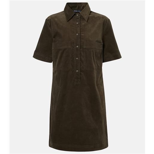 Veronica Beard abito corto koulis in velluto a coste