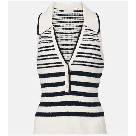 Veronica Beard top meera in misto cotone