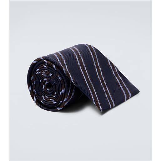 Junya Watanabe cravatta in seta a righe