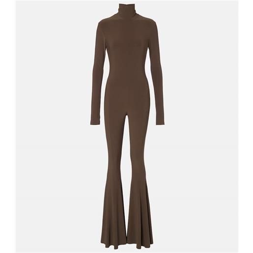 Norma Kamali jumpsuit in jersey a collo alto