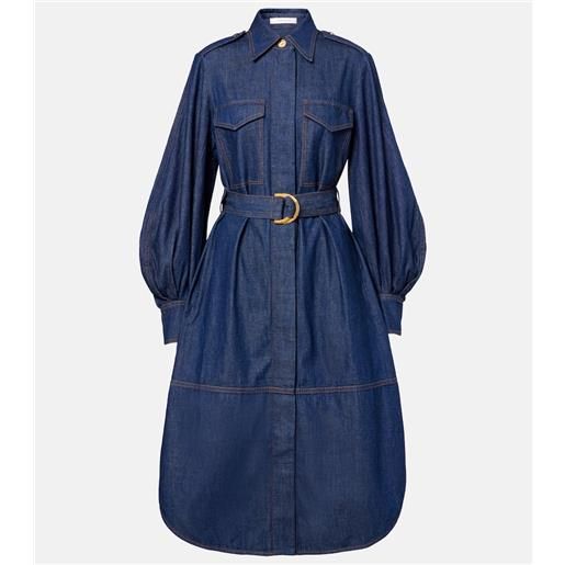 Zimmermann abito midi di jeans