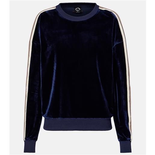 The Upside felpa monaco lisel in velluto a righe