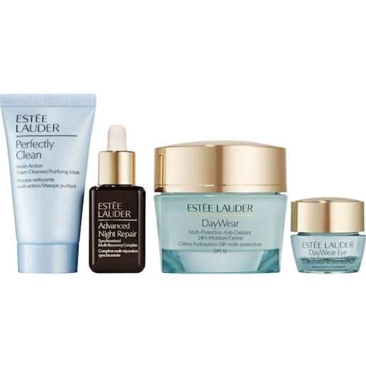 Estée Lauder estee-lauder cura-della-pelle cura-del-viso. The hydrating routine day. Wear multi-protection anti-oxidant 24h-moisture creme spf 15 50 ml + perfectly clean multi-action foam cleanser/purifying mask 30 ml + day. Wear eye cooling anti-oxidant …