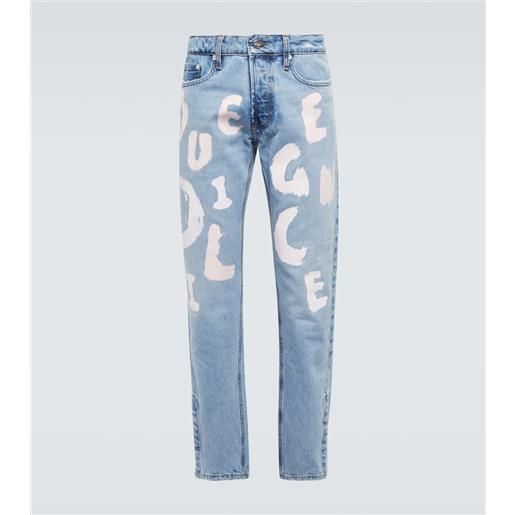 Due Diligence jeans con stampa