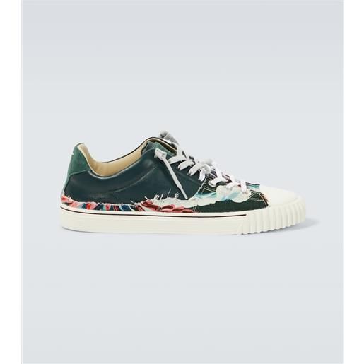 Maison Margiela sneakers in canvas con pelle e suede