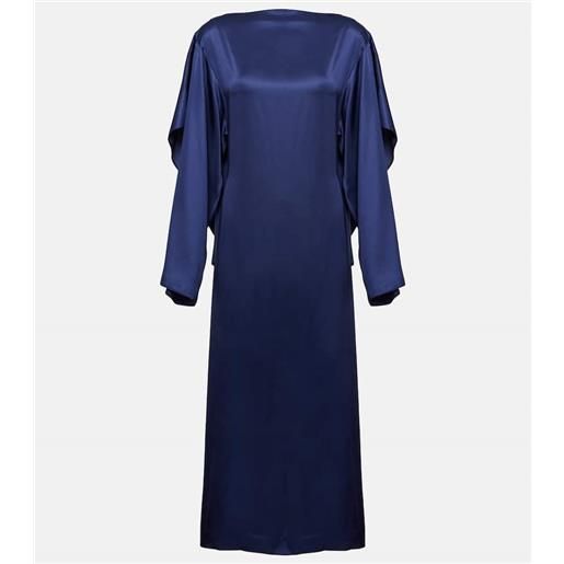 MM6 Maison Margiela abito midi in raso drappeggiato